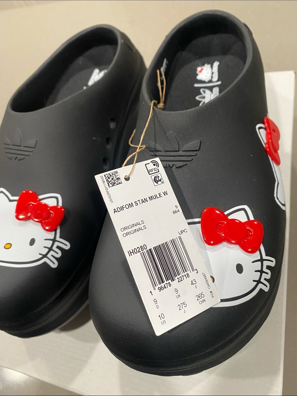 NIB adidas hello kitty stan smith mule womens 10 - Picture 4 of 10